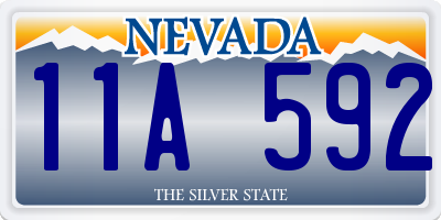 NV license plate 11A592