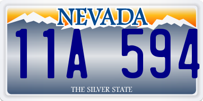 NV license plate 11A594