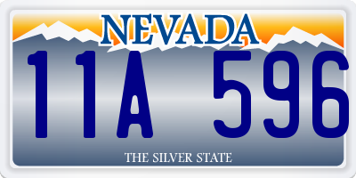 NV license plate 11A596