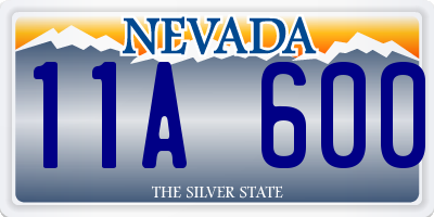 NV license plate 11A600