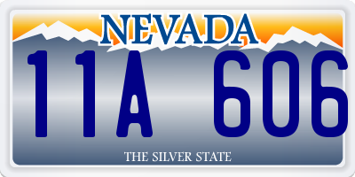 NV license plate 11A606