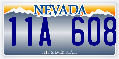 NV license plate 11A608