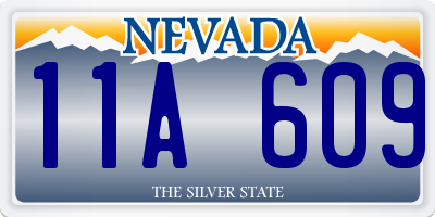 NV license plate 11A609