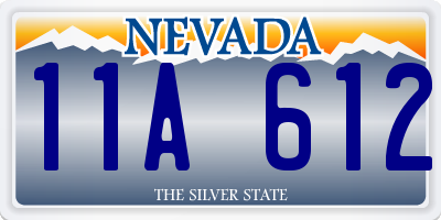 NV license plate 11A612