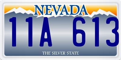 NV license plate 11A613