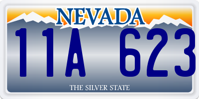 NV license plate 11A623