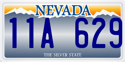 NV license plate 11A629