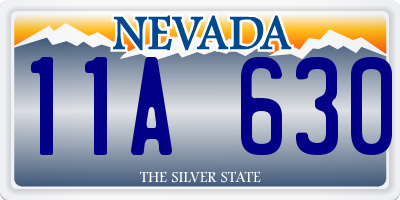 NV license plate 11A630