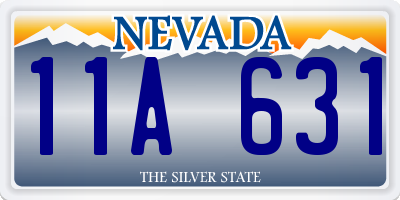 NV license plate 11A631