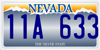 NV license plate 11A633