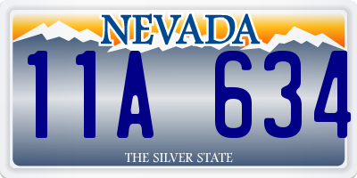 NV license plate 11A634