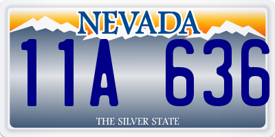 NV license plate 11A636