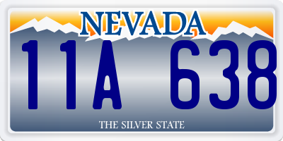 NV license plate 11A638