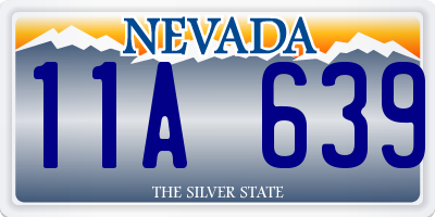 NV license plate 11A639