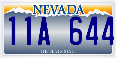 NV license plate 11A644