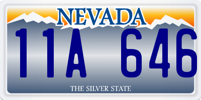 NV license plate 11A646