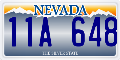 NV license plate 11A648