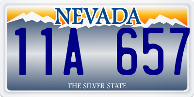 NV license plate 11A657