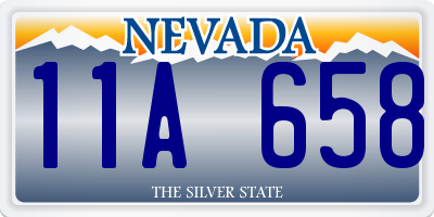 NV license plate 11A658