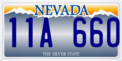 NV license plate 11A660