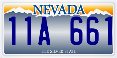 NV license plate 11A661