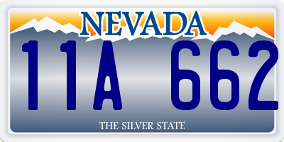 NV license plate 11A662