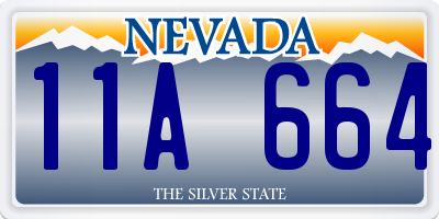 NV license plate 11A664