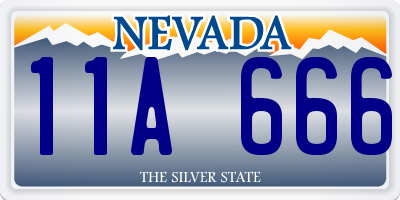 NV license plate 11A666