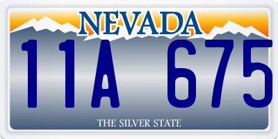 NV license plate 11A675