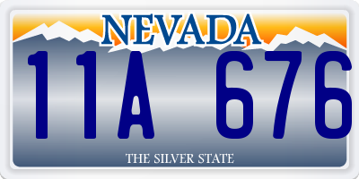 NV license plate 11A676