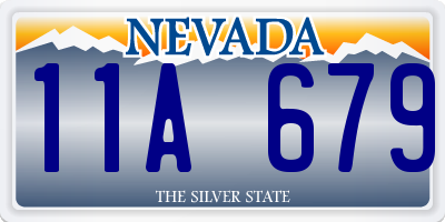 NV license plate 11A679