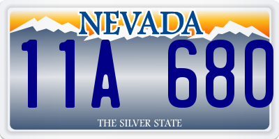 NV license plate 11A680