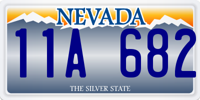 NV license plate 11A682