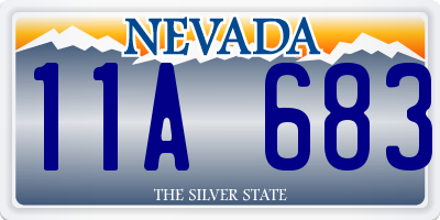 NV license plate 11A683