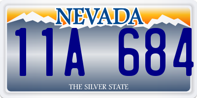 NV license plate 11A684