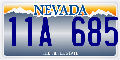 NV license plate 11A685