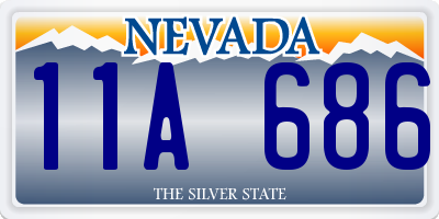 NV license plate 11A686