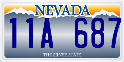 NV license plate 11A687