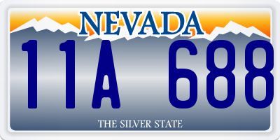 NV license plate 11A688