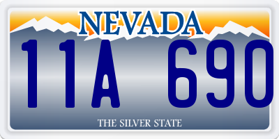 NV license plate 11A690