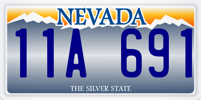 NV license plate 11A691