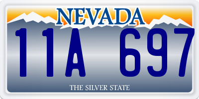 NV license plate 11A697