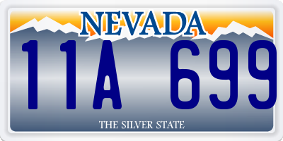NV license plate 11A699