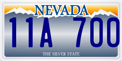 NV license plate 11A700