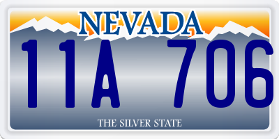 NV license plate 11A706