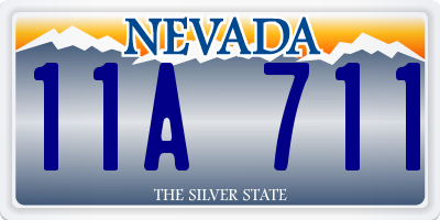 NV license plate 11A711