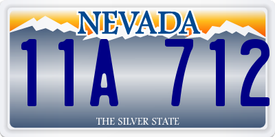 NV license plate 11A712