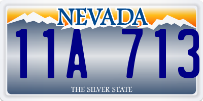 NV license plate 11A713