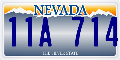 NV license plate 11A714