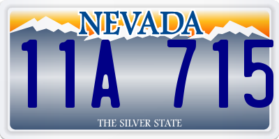 NV license plate 11A715